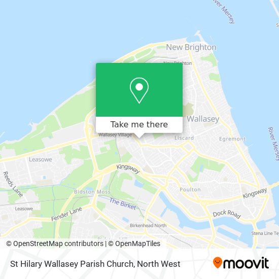 St Hilary Wallasey Parish Church map