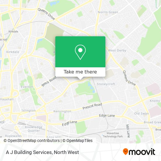 A J Building Services map