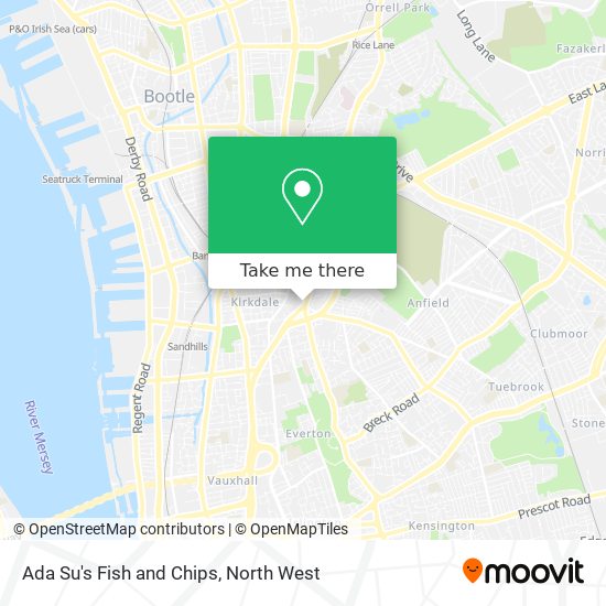 Ada Su's Fish and Chips map