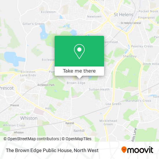 The Brown Edge Public House map