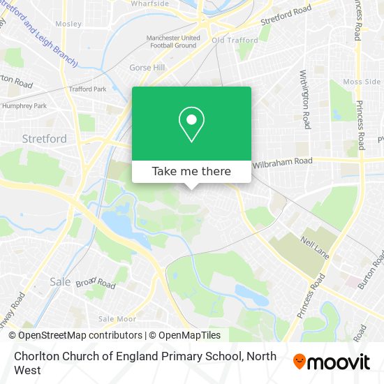 Chorlton Church of England Primary School map