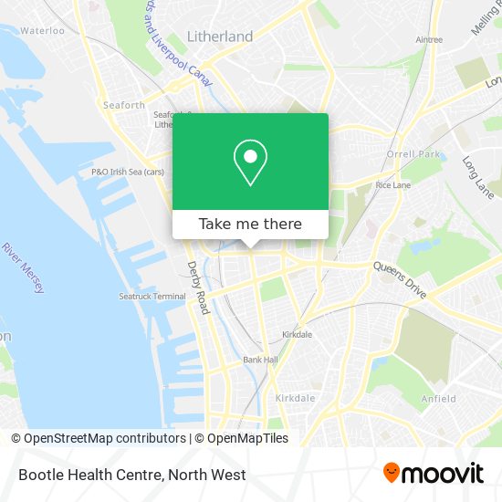 Bootle Health Centre map