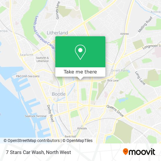 7 Stars Car Wash map