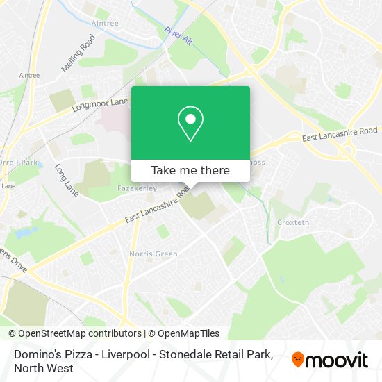 Domino's Pizza - Liverpool - Stonedale Retail Park map
