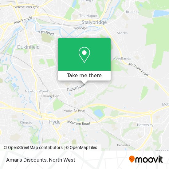 Amar's Discounts map