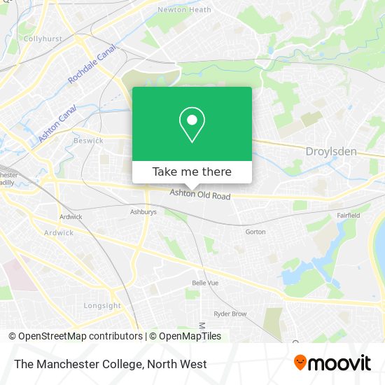 The Manchester College map