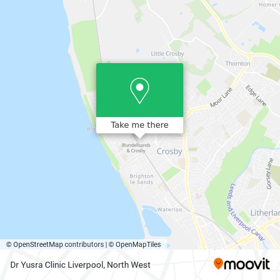 Dr Yusra Clinic Liverpool map