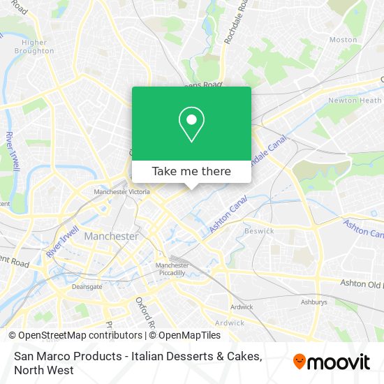 San Marco Products - Italian Desserts & Cakes map