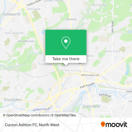 Curzon Ashton FC map