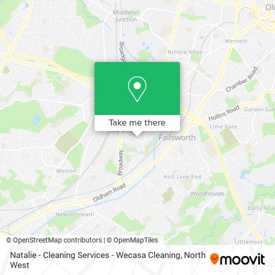 Natalie - Cleaning Services - Wecasa Cleaning map