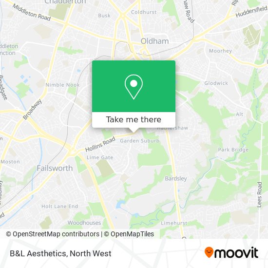 B&L Aesthetics map