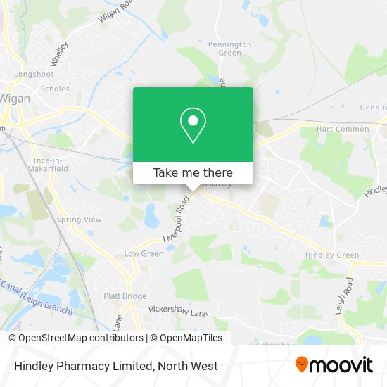 Hindley Pharmacy Limited map