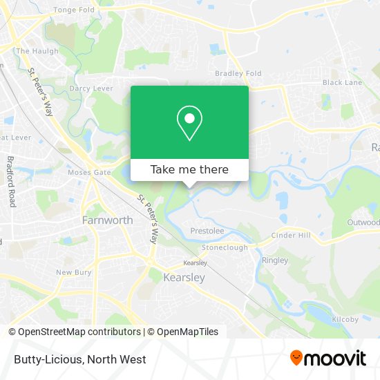 Butty-Licious map