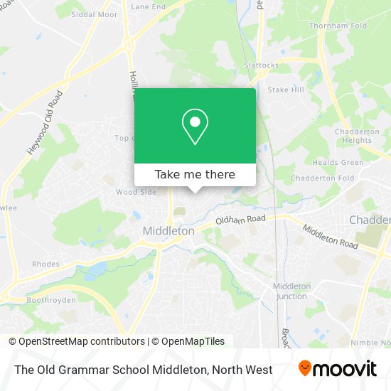 The Old Grammar School Middleton map