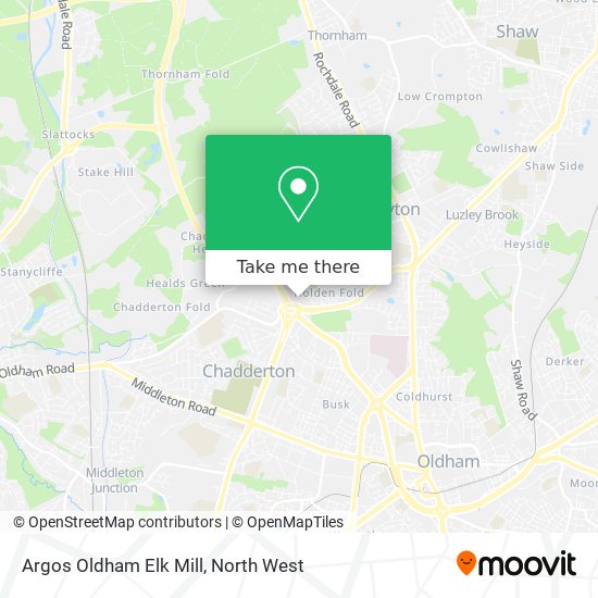 Argos Oldham Elk Mill map