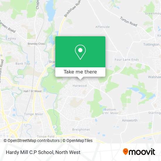 Hardy Mill C.P School map
