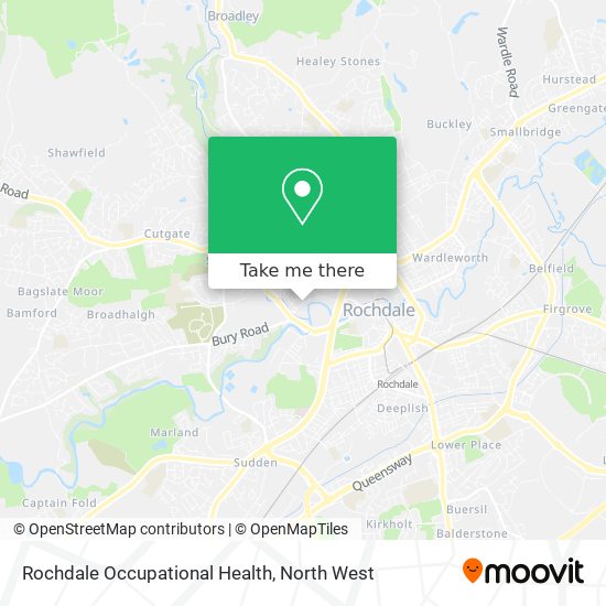 Rochdale Occupational Health map