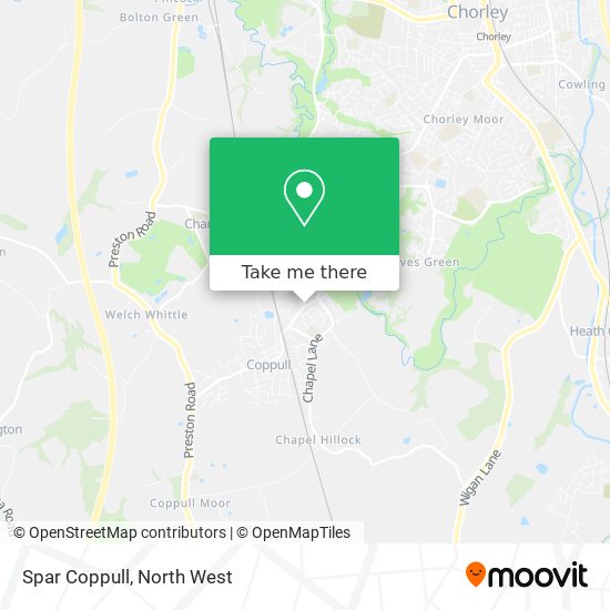 Spar Coppull map