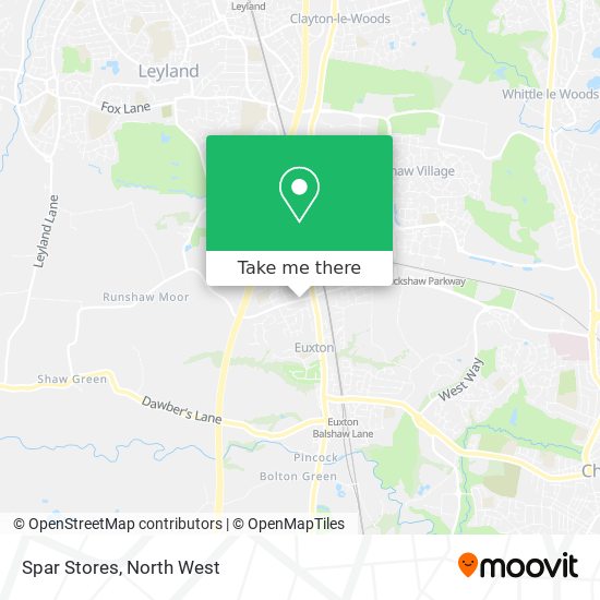 Spar Stores map