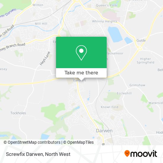 Screwfix Darwen map