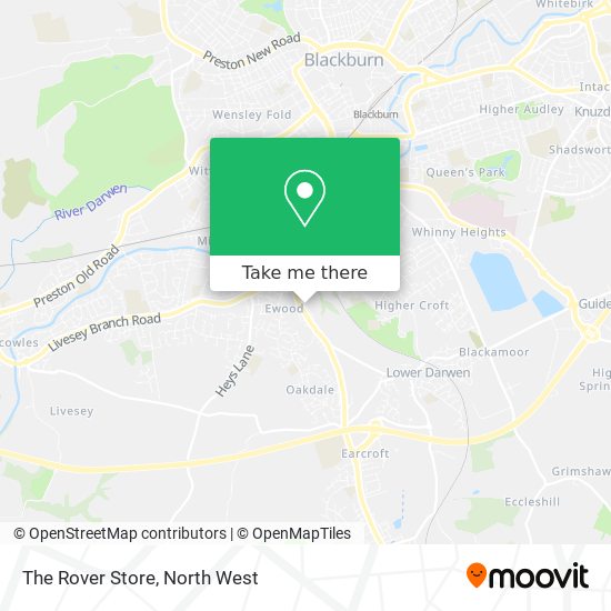 The Rover Store map