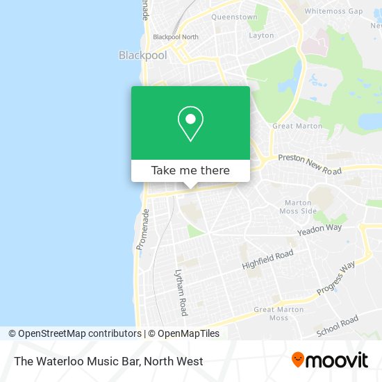 The Waterloo Music Bar map