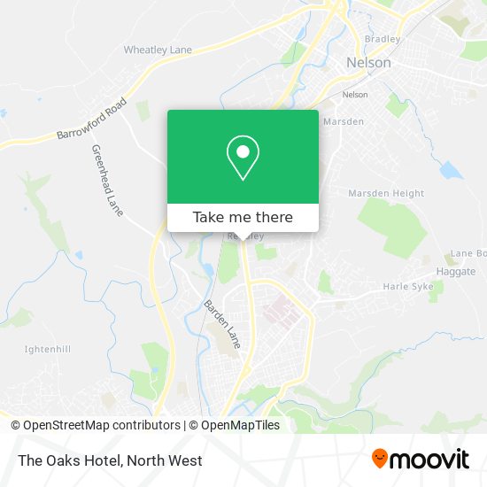 The Oaks Hotel map