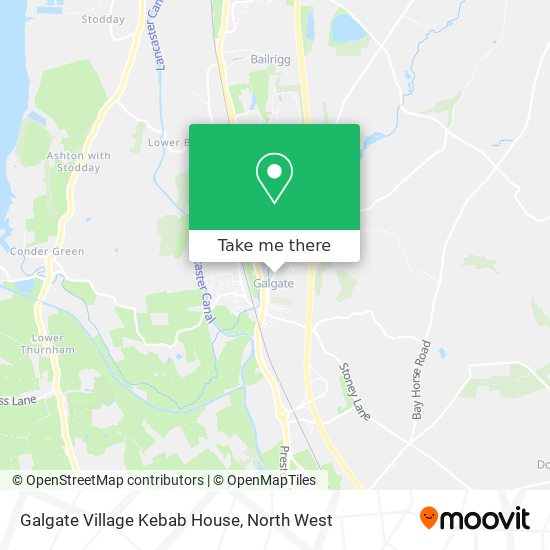 Galgate Village Kebab House map