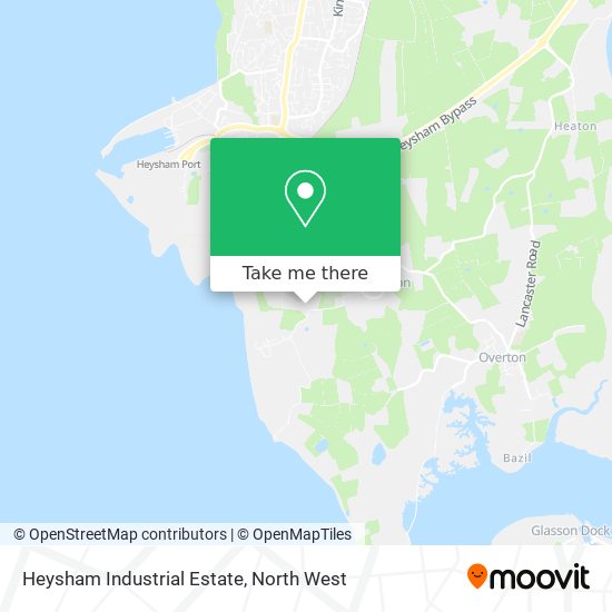 Heysham Industrial Estate map