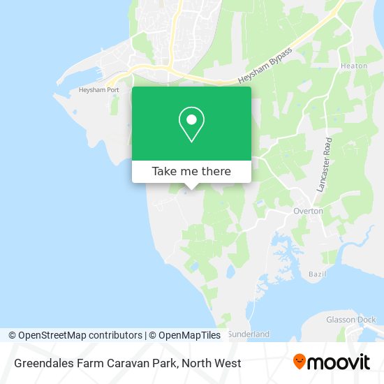 Greendales Farm Caravan Park map