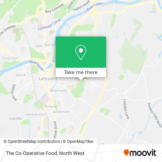 The Co-Operative Food map