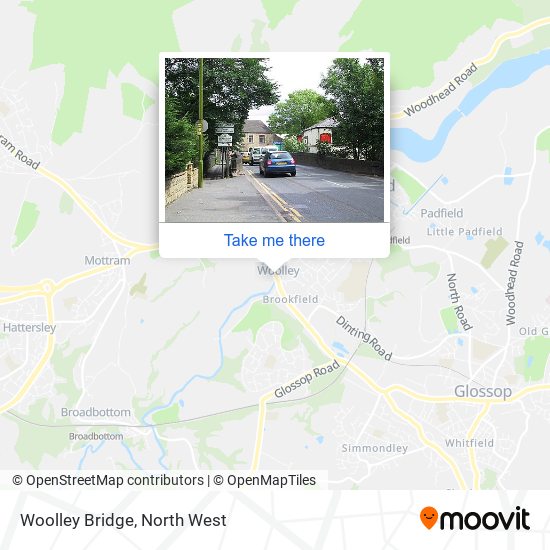 Woolley Bridge map