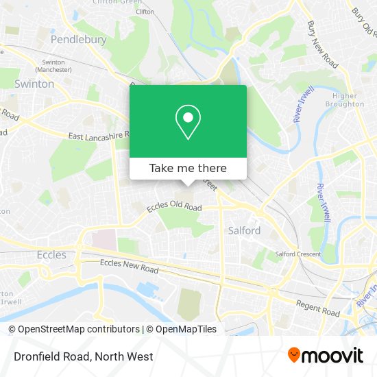 Dronfield Road map