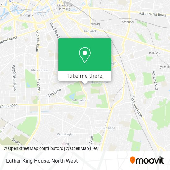 Luther King House map