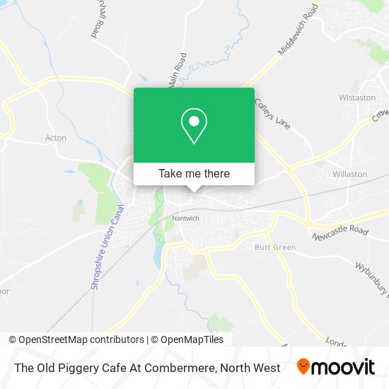 The Old Piggery Cafe At Combermere map