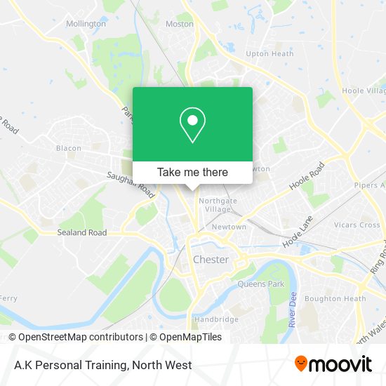 A.K Personal Training map