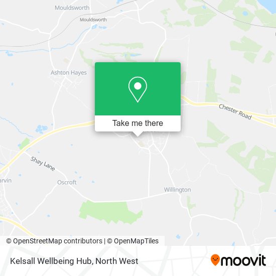 Kelsall Wellbeing Hub map