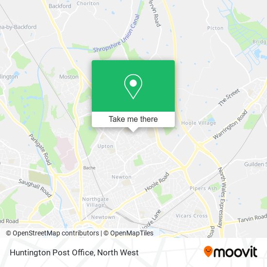 Huntington Post Office map