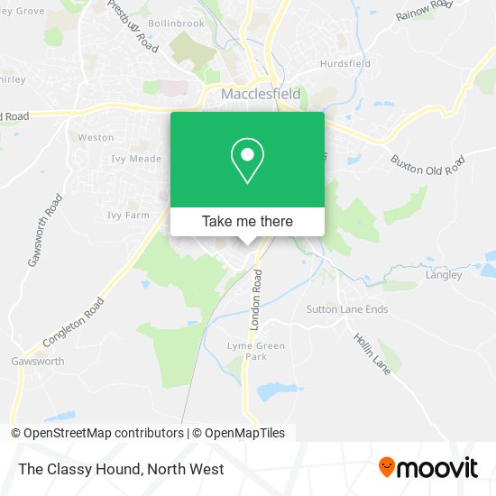 The Classy Hound map