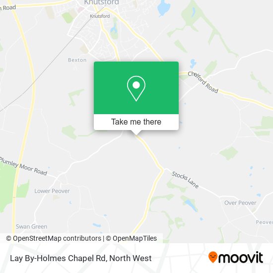 Lay By-Holmes Chapel Rd map