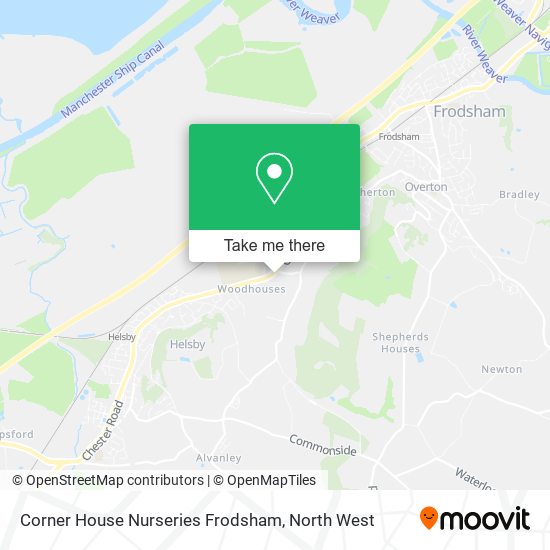 Corner House Nurseries Frodsham map