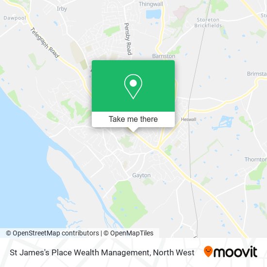 St James's Place Wealth Management map