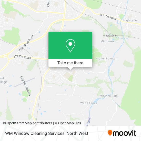 WM Window Cleaning Services map