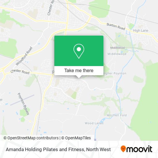 Amanda Holding Pilates and Fitness map