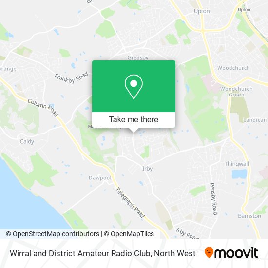 Wirral and District Amateur Radio Club map