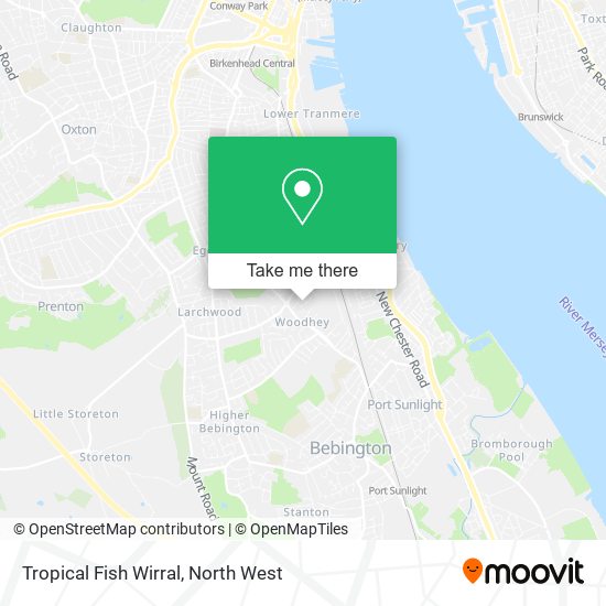 Tropical Fish Wirral map