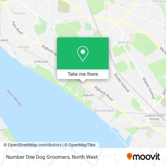 Number One Dog Groomers map