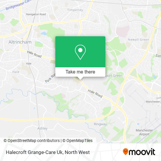 Halecroft Grange-Care Uk map