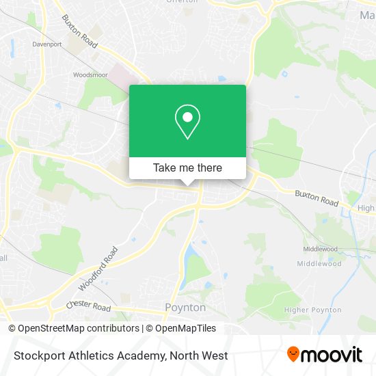 Stockport Athletics Academy map