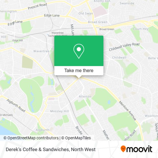 Derek's Coffee & Sandwiches map